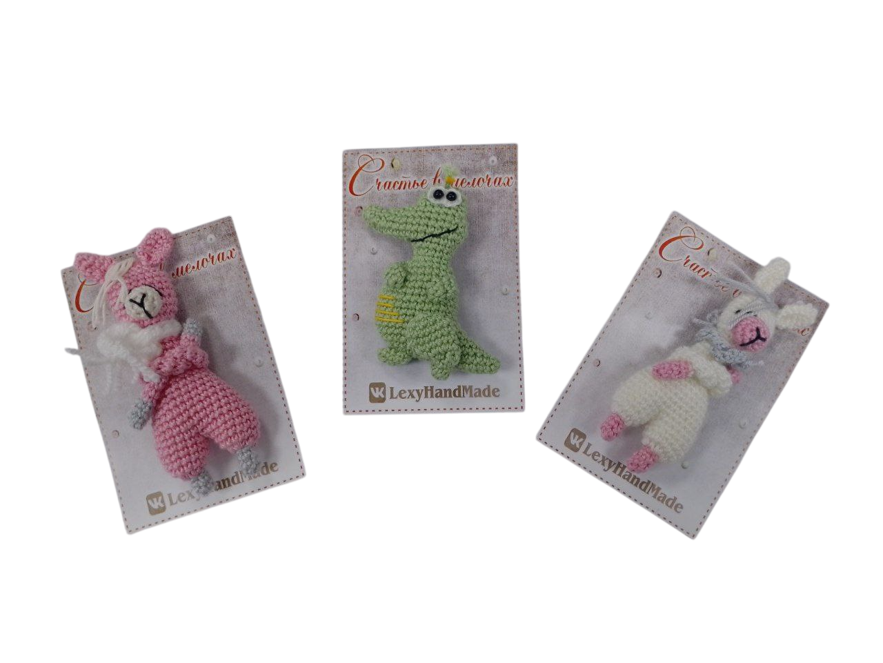 Купить Брошь вязаная в ассорт. - фото 1