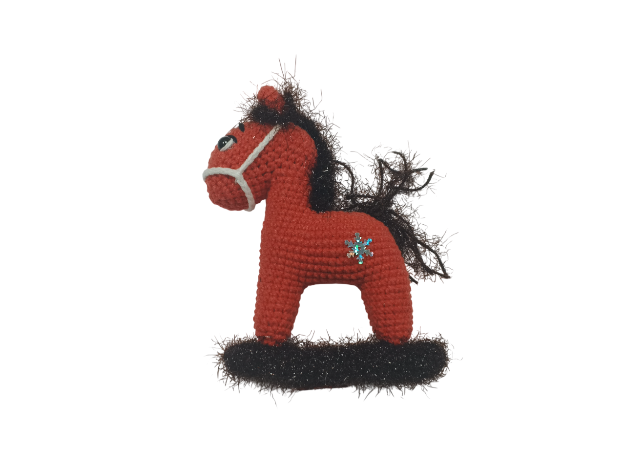 Купить Лошадка-качалка вязаная - фото 
